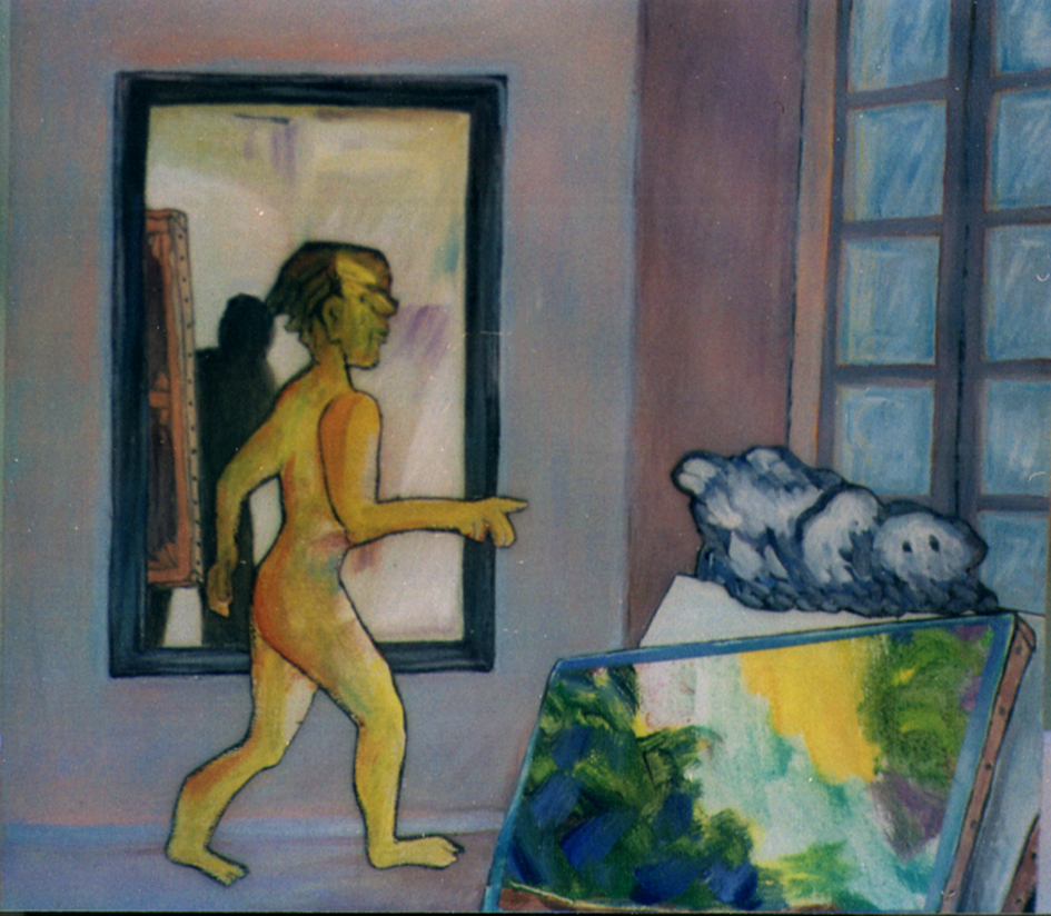 Atelier autre mod�le masculin nu.